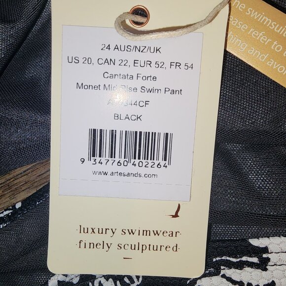 Artesands Cantana Forta Monet Mid Rise Swim Pant Size 20 - Picture 5 of 10